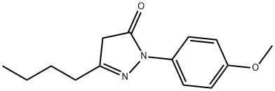 3-butyl-1-(4-methoxyphenyl)-4,5-dihydro-1H-pyrazol-5-one 구조식 이미지