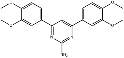 4,6-bis(3,4-dimethoxyphenyl)pyrimidin-2-amine Structure