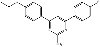 4-(4-ethoxyphenyl)-6-(4-fluorophenyl)pyrimidin-2-amine Structure