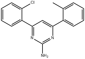 4-(2-chlorophenyl)-6-(2-methylphenyl)pyrimidin-2-amine 구조식 이미지