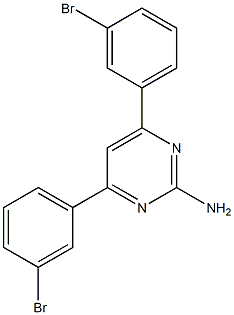 4,6-bis(3-bromophenyl)pyrimidin-2-amine Structure