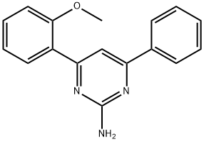 4-(2-methoxyphenyl)-6-phenylpyrimidin-2-amine Structure