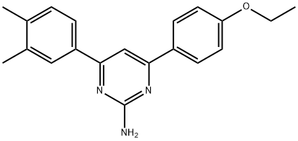4-(3,4-dimethylphenyl)-6-(4-ethoxyphenyl)pyrimidin-2-amine Structure