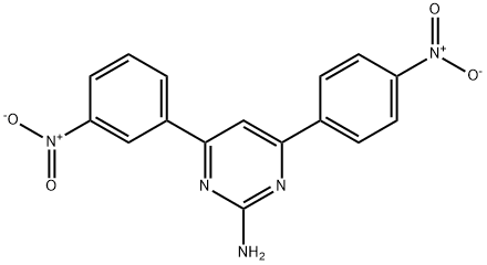 4-(3-nitrophenyl)-6-(4-nitrophenyl)pyrimidin-2-amine Structure