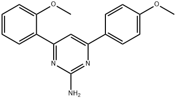 4-(2-methoxyphenyl)-6-(4-methoxyphenyl)pyrimidin-2-amine Structure