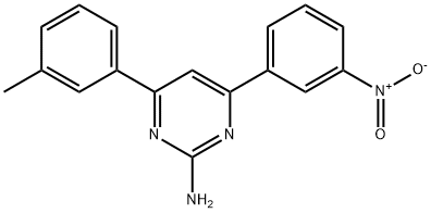 4-(3-methylphenyl)-6-(3-nitrophenyl)pyrimidin-2-amine Structure