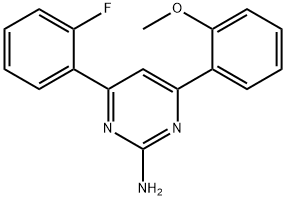 4-(2-fluorophenyl)-6-(2-methoxyphenyl)pyrimidin-2-amine Structure