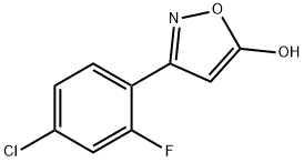 3-(4-chloro-2-fluorophenyl)-1,2-oxazol-5-ol 구조식 이미지