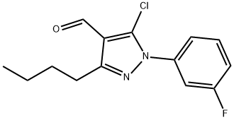 3-butyl-5-chloro-1-(3-fluorophenyl)-1H-pyrazole-4-carbaldehyde 구조식 이미지