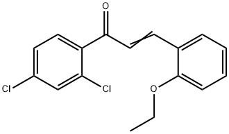 (2E)-1-(2,4-dichlorophenyl)-3-(2-ethoxyphenyl)prop-2-en-1-one Structure