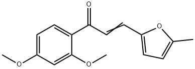 (2E)-1-(2,4-dimethoxyphenyl)-3-(5-methylfuran-2-yl)prop-2-en-1-one Structure