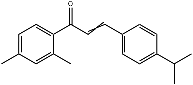 (2E)-1-(2,4-dimethylphenyl)-3-[4-(propan-2-yl)phenyl]prop-2-en-1-one 구조식 이미지