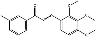 (2E)-1-(3-methylphenyl)-3-(2,3,4-trimethoxyphenyl)prop-2-en-1-one 구조식 이미지