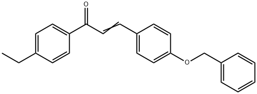 (2E)-3-[4-(benzyloxy)phenyl]-1-(4-ethylphenyl)prop-2-en-1-one 구조식 이미지