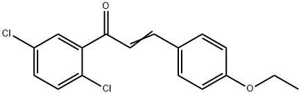 (2E)-1-(2,5-dichlorophenyl)-3-(4-ethoxyphenyl)prop-2-en-1-one 구조식 이미지