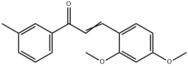 (2E)-3-(2,4-dimethoxyphenyl)-1-(3-methylphenyl)prop-2-en-1-one 구조식 이미지