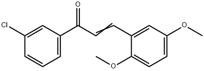 (2E)-1-(3-chlorophenyl)-3-(2,5-dimethoxyphenyl)prop-2-en-1-one Structure