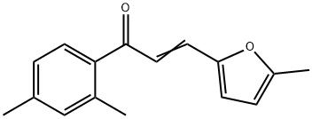(2E)-1-(2,4-dimethylphenyl)-3-(5-methylfuran-2-yl)prop-2-en-1-one 구조식 이미지