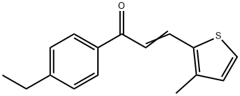 (2E)-1-(4-ethylphenyl)-3-(3-methylthiophen-2-yl)prop-2-en-1-one Structure