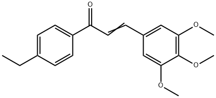 (2E)-1-(4-ethylphenyl)-3-(3,4,5-trimethoxyphenyl)prop-2-en-1-one Structure