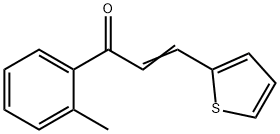 (2E)-1-(2-methylphenyl)-3-(thiophen-2-yl)prop-2-en-1-one 구조식 이미지