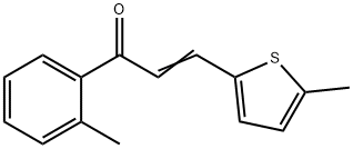 (2E)-1-(2-methylphenyl)-3-(5-methylthiophen-2-yl)prop-2-en-1-one 구조식 이미지