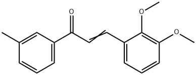 (2E)-3-(2,3-dimethoxyphenyl)-1-(3-methylphenyl)prop-2-en-1-one Structure