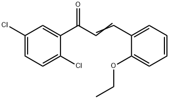 (2E)-1-(2,5-dichlorophenyl)-3-(2-ethoxyphenyl)prop-2-en-1-one 구조식 이미지