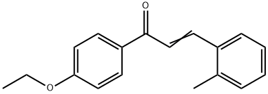 (2E)-1-(4-ethoxyphenyl)-3-(2-methylphenyl)prop-2-en-1-one 구조식 이미지