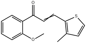 (2E)-1-(2-methoxyphenyl)-3-(3-methylthiophen-2-yl)prop-2-en-1-one Structure