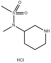 N-methyl-N-(piperidin-3-yl)methanesulfonamide hydrochloride 구조식 이미지
