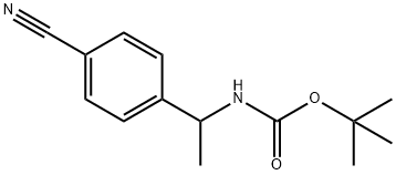 tert-Butyl 1-(4-cyanophenyl)ethylcarbamate Structure