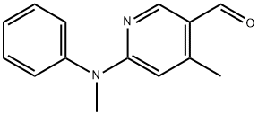 4-Methyl-6-(methyl-phenyl-amino)-pyridine-3-carbaldehyde 구조식 이미지