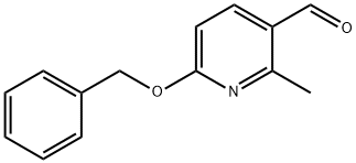 6-Benzyloxy-2-methyl-pyridine-3-carbaldehyde 구조식 이미지