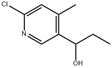 1-(6-Chloro-4-methyl-pyridin-3-yl)-propan-1-ol Structure