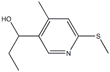 1-(4-Methyl-6-methylsulfanyl-pyridin-3-yl)-propan-1-ol Structure