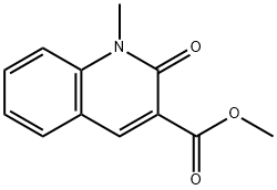 3-Quinolinecarboxylic acid, 1,2-dihydro-1-methyl-2-oxo-, methyl ester Structure