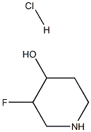 3-Fluoropiperidin-4-ol hydrochloride 구조식 이미지