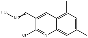 N-[(2-chloro-5,7-dimethylquinolin-3-yl)methylidene]hydroxylamine 구조식 이미지