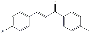 (E)-3-(4-bromophenyl)-1-(4-methylphenyl)prop-2-en-1-one Structure