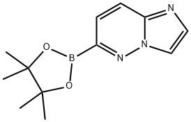 6-(4,4,5,5-TETRAMETHYL-1,3,2-DIOXABOROLAN-2-YL)IMIDAZO[1,2-B]PYRIDAZINE Structure
