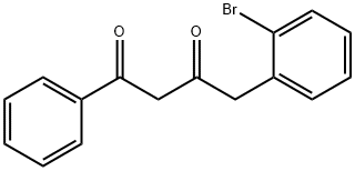 4-(2-bromophenyl)-1-phenylbutane-1,3-dione Structure