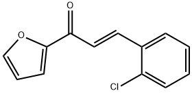 (2E)-3-(2-chlorophenyl)-1-(furan-2-yl)prop-2-en-1-one 구조식 이미지