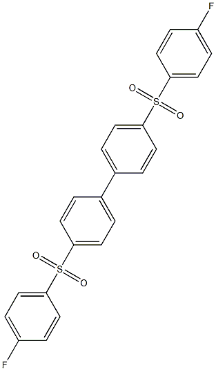 1,1'-Biphenyl, 4,4'-bis[(4-fluorophenyl)sulfonyl]- 구조식 이미지