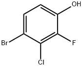 4-Bromo-3-chloro-2-fluorophenol Structure