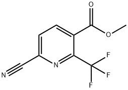 6-Cyano-2-trifluoromethyl-nicotinic acid methyl ester Structure