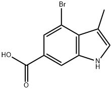 4-bromo-3-methyl-1H-indole-6-carboxylic acid 구조식 이미지