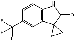 5'-(Trifluoromethyl)-1'H-spiro[cyclopropane-1,3'-indole]-2'-one Structure