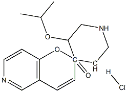 5-ISOPROPOXYSPIRO[PIPERIDINE-4,2-PYRANO[3,2-C]PYRIDIN]-4(3H)-ONE HCL Structure