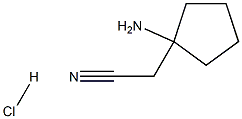 2-(1-Aminocyclopentyl)acetonitrile hydrochloride Structure